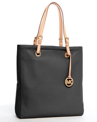 Michael Kors Jet Set Leather Tote, Black cod.112